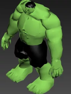 The Incredible Hulk model Low-poly  3D model