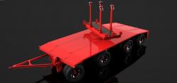 trailer with stanchion rotation system 3d models 【 STLFinder