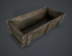 Trough Low-poly  3D model