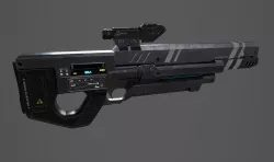 TX-496 Shardrifle Low-poly  3D model