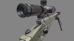 VSV-338 new russian military sniper rifle 4k Low-poly  3D model