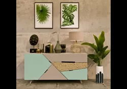 Wall decore interior home  Low-poly  3D model