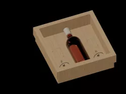 Wine bottle box