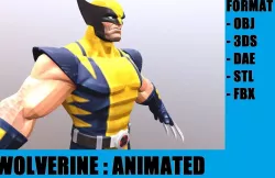 Wolverine Low-poly  3D model