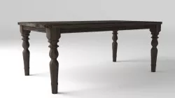 Wood table interior 3D model