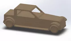 Wooden toy car