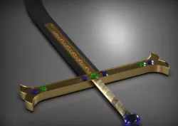 Yoru Sword Dracule Mihawk One Piece  Low-poly  3D model