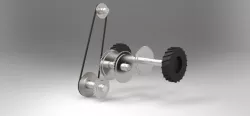 3D & 2D Drawings + Simulation of Power Transmission System 