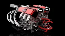 610cc Turbo Compound Engine for KeyShot Competition