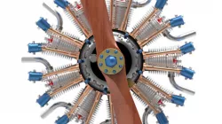 9 Cylinder Radial Engine Animation
