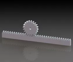 A Simple rack and pinion