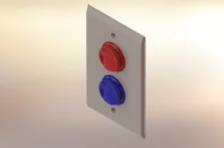 Arcade Style Button Light Switch Plate