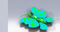 Butter fly rendering..