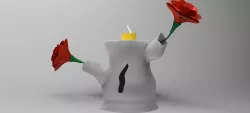 Candle cam flower stand