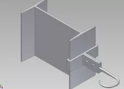 Clamp for Girder (Autodesk Inventor 2010)