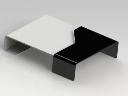 Club table black&white