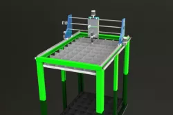 CNC plasma cutting table