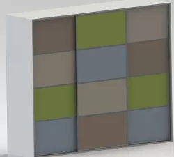 Colorful kids closet
