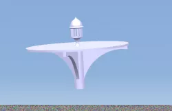 dining table...with candle night stand with small hole to pass out hot air