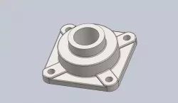 Flanged 4-Bolt Bearing, Eccentric Locking Collar, RCJ (All sizes using design table)