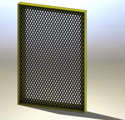 Guard Door with Expanded Metal Decal