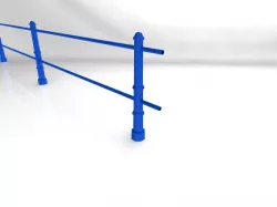 Handrail for railing bollard 