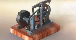 Horizontal beam engine