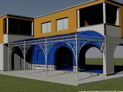 house and tent