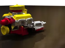 Keyshot 3d Rendering For Chevy 350