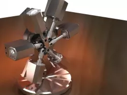 Keyshot 3d Rendering for Radial air engine (Hot Engine)