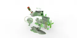 Keyshot animation FORD ENGINE