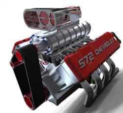 Keyshot Rendering Chevy V8 Engine