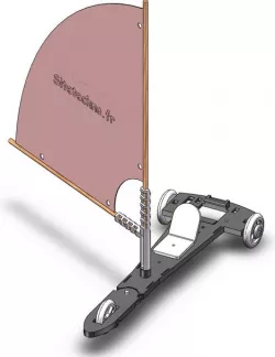 Maquette de char à voile