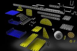 Boite Construction Meccano MECCAKIT ARMEE 200 Avec Livrets 100 Et 200