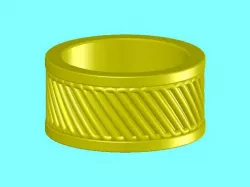 raised pattern ring