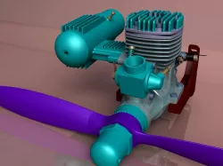 RC Plane Nitro Engine 