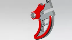 Rear brake disc guard