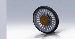 Rear wheel for street bike .