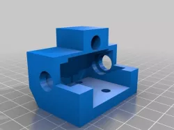 Replicator 2 - replacement Y-axis rail-guide / belt-wheel cradle