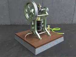 Side frame Engine in workshop