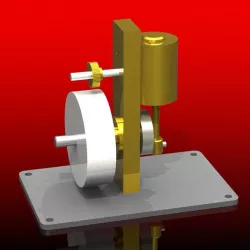 simple oscillating steam engine