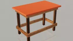 Simple wooden table