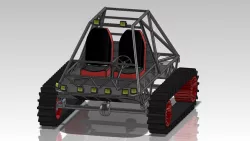 Snow buggy with tracks