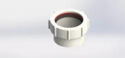 Straight waste pipe fitting 40mm