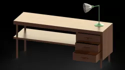 Table and Table lamp