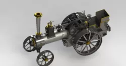 The complete Burrell 4" traction engine
