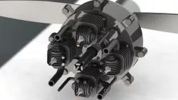 Trebert Four Cylinder Stationary Axial Type Engine