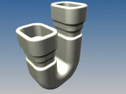"U" Shaped Vase