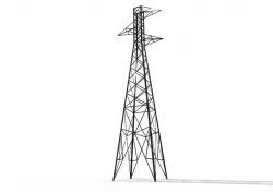 US single circuit transmission line tower 1920