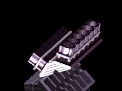V-12 engine cylinders